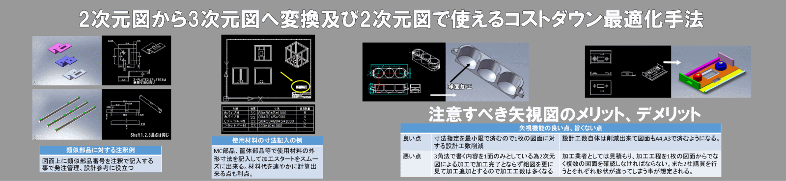 2d図面から3ｄ図面へ変換