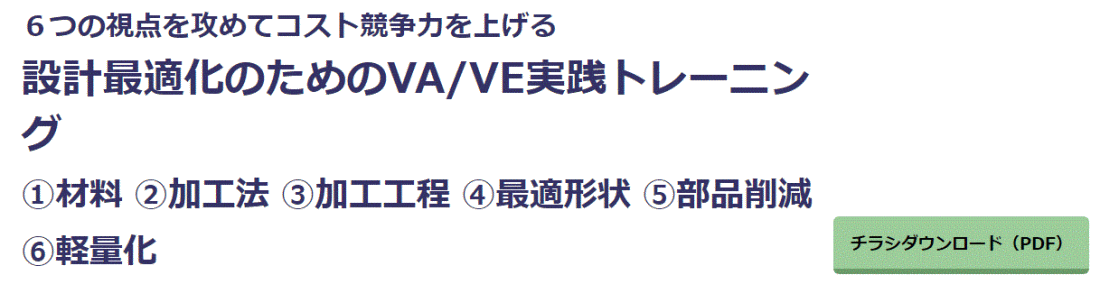 ＶＡ、ＶＥ改善による紹介セミナー（日刊工業新聞主催）