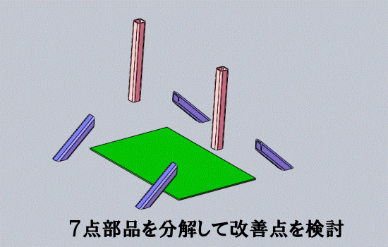 分解図でユニット内容を検討