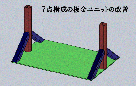 材料統一で段取り削減化を検討