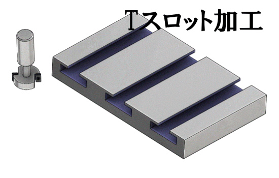 Tスロット加工は重切削が難しい